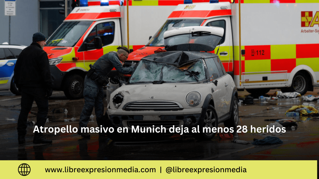 Atropello masivo en Múnich: 28 heridos en una manifestación&nbsp;sindical