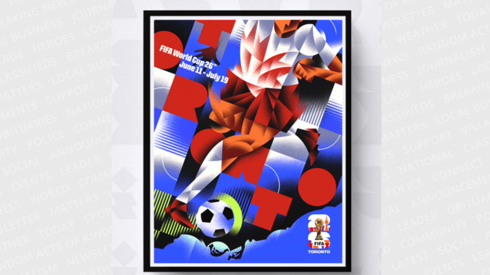 Toronto revela su póster oficial para la Copa Mundial de la FIFA&nbsp;2026