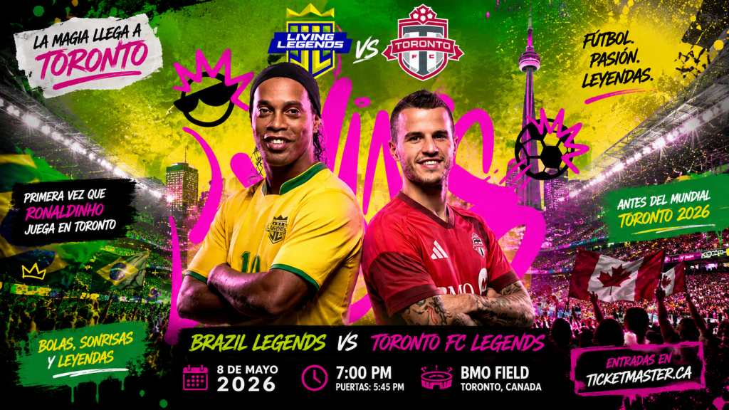 TORONTO SE PREPARA PARA RECIBIR A&nbsp;RONALDINHO