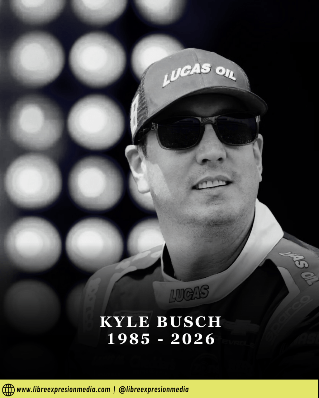 Muere Kyle Busch, leyenda de NASCAR, a los 41&nbsp;años